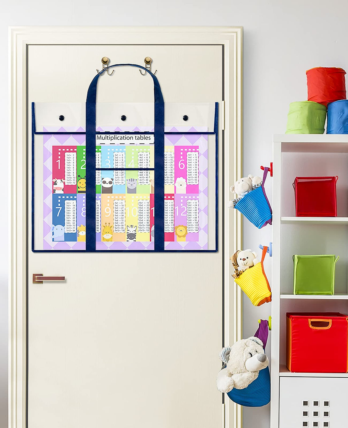 GAMENOTE 2 Pack Large Poster Storage Bag (31.5"×25.5") Bulletin Board Holder Art Portfolio Container for Teachers Classroom Organization GAMENOTE