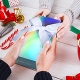 Fulmoon 12 Sets Sublimation Glass Gift Boxes Christmas Thank You Glass Cup Boxes with Ribbon Gift Wrap Boxes for Thanksgiving Christmas Shipping Blanks Sublimation Gift Wrapping (Laser) Fulmoon