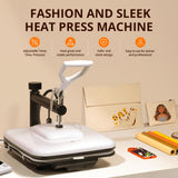 HTVRONT Heat Press Machine 15x15 - Swing Away Heat Press Machine for T Shirts - Professional Heat Press for Sublimation, Vinyl, Heat Transfer Projects, Heats Up Fast & Distribute Heat Evenly HTVRONT
