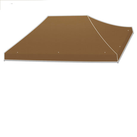 BenefitUSA 15'x10' Pop Up Canopy Top Canopy Tent Replacement Top Gazebo Tent Cover (Brown) BenefitUSA