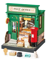 Rolife DIY Mini Building House Miniature Kit-Century Post Office, Miniature Lifestyle Mini Bookshelf Decoration, DIY Hobbies/Gifts for Craftsman (Century Post Office) Rolife