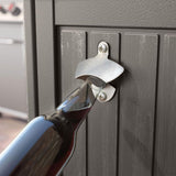 Suncast Patio Plastic Storage and Prep Station with Decorative Wicker Pattern and Multi Wall Panels for Patio, Garden, and Lawn Use, Stoney Gray Suncast