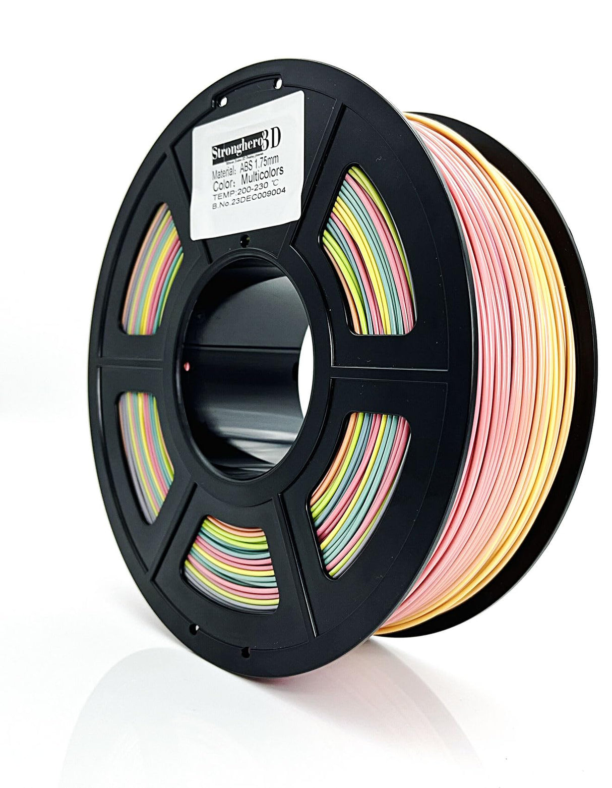 Stronghero3D ABS 3D Printer Filament 1.75mm,Multicolors,Rainbow,1kg(2.2lbs) Accuracy +/-0.05mm for ender3 Cr10 Stronghero3D