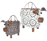 Zoreal Metal Decorative Small Baskets,Narrow Baskets with Handles for Storage,Pig Designs Farmhouse Cute Basket for Kitchen,Bathroom,Livingroom,Office Shelf Decor Aesthetic set of 2 Zoreal