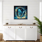 KINPLUB Glitter Butterfly Diamond Art Kits for Adults Beginners, 5D Diamond Painting Kits for Adults, DIY Full Drill Round Diamond Dots, Home Wall Decor 12x12 Inch KINPLUB