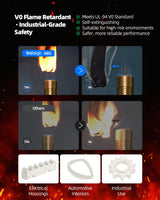 Inslogic ABS FR V0 Filament 1.75mm, Flame Retardant 3D Printer Filament, V0 Grade, Low Warping, Impact Resistant, 1kg Spool (2.2 lbs), Dimensional Accuracy ±0.03mm (Natural) Inslogic