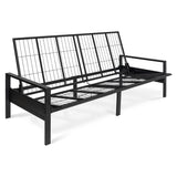 Milliard Metal Futon Frame – Space-Saving Modern Futon Frame Full Size - 2 in 1 Design Perfect for Modern Living Spaces (Black) Milliard
