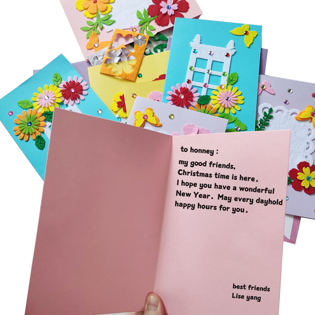 EAJASUCE 8 Pcs Card Making Kits for Kids DIY Handmade Card Making Supplies Art Crafts for Mothers Fathers Day Birthday Gift EAJASUCE