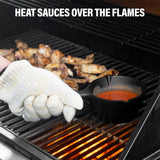 Small Cast Iron Basting Pot with Silicone BBQ Brush – Cast Iron Saucepan for Grilling, Smoking, Butter Melting Pot, 15 Oz Shop Square