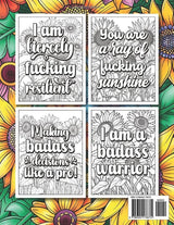 Sunflowers & Swear Words Coloring Book Majosta