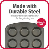 Goodcook 4031 Nonstick Bakeware, 2-3/4 in Dia x 18.3 in L x 11.8 in W x 8.1 in H GoodCook