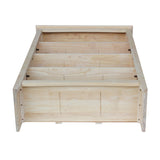 International Concepts Shaker Bookcase, 48-Inch, Unfinished IC INTERNATIONAL CONCEPTS