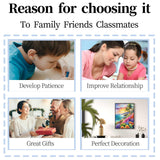 YIYIAH Seascape Diamond Painting Kits for Adults-Beach Diamond Art Kits for Beginners - DIY Full Round Diamond Dots -Gem Art for Gifts Home Wall Decor YIYIAH