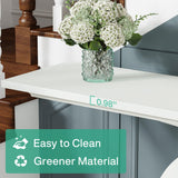 Tribesigns 59 Inches Console Table for Entryway, White Farmhouse Console Table for Living Room, Wood Sofa Table Behind Couch, Modern Narrow Long Foyer Entry Hallway Table with Double Arc Base Tribesigns