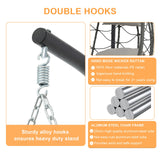 Hanging Egg Chair with Stand Egg Chair Indoor Outdoor, Patio Swing Hammock Egg Chairs, UV Resistant Removable & Washable Thicken Padded Cushions, 350LBS Capacity for Bedroom, Balcony, Garden Anranni