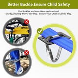 Ninja Warrior Obstacle Course Accessories New Upgraded Buckle for 2” Width Slackline No Tearing Slackline，Quick Buckle – No More Threading，Install in Seconds – Anywhere on The Line Gentle Booms Sports