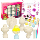 Disney Princess Paint Your Own Figurines Set for Kids - Bundle with DIY Painting Set Featuring Princesses Plus More | Paint Your Own Princess Figures for Girls Disney
