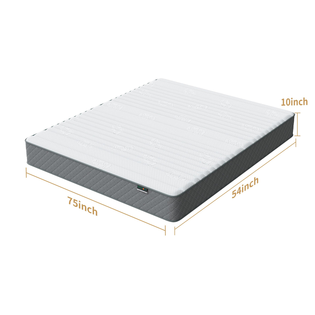 PurrJoys Mattress Double Mattress, 10 Inch Hybrid Memory Foam Firm Full Size Mattres with Hybrid Full Bed Matress in a Box Pressure Relief & Supportive Full Size Mattresses PurrJoys