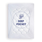 SLEEP ZONE Quilted Fitted Twin Mattress Pad Cover - Soft Fluffy Pillow Top Bed Mattress Topper Deep Pocket 8-21 inch, Twin SLEEP ZONE