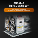 CREWORKS Mini Metal Lathe 9" x 30" Benchtop Metal Lathe with 3 Jaw Chuck and 3000rpm Max. Spindle Speed, 1100W Metalworking Machine with LCD Display, Metal Lathe Machine for Threading Turning Drilling CREWORKS