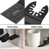 100 Pcs Universal Oscillating Tool/Saw Blades,Oscillating Multitool Blades Fit Fein Multimaster Porter Cable Bosch Ryobi Dewalt Milwaukee Rockwell Oscillating Tool Blades gulrear