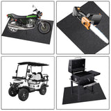 Cheardia 2 Pack Garage Floor Mat, 60 x 36 Inches Oil Spill Mat Under Car with Waterproof Backing, Black Reusable Rubber Mat Garage Mat Oil Mat for Driveway Protects Surfaces Cheardia