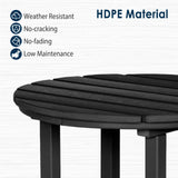 nalone 40" Outdoor Bar Table, All Weather HDPE Bar Height Patio Table Counter Round Patio Cocktail Bar Tables, Tall Bistro Pub Table for Deck, Porch, Backyard, Garden nalone