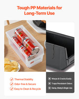 VEVOR Plastic Stackable Storage Bins, 10.9 x 5.5 x 5.1 inch (8 Pack), Plastic Containers for Organizing & Storage Bins for Closet, Garage, Small Parts, Office Supplies, Other Accessories, Transparent VEVOR