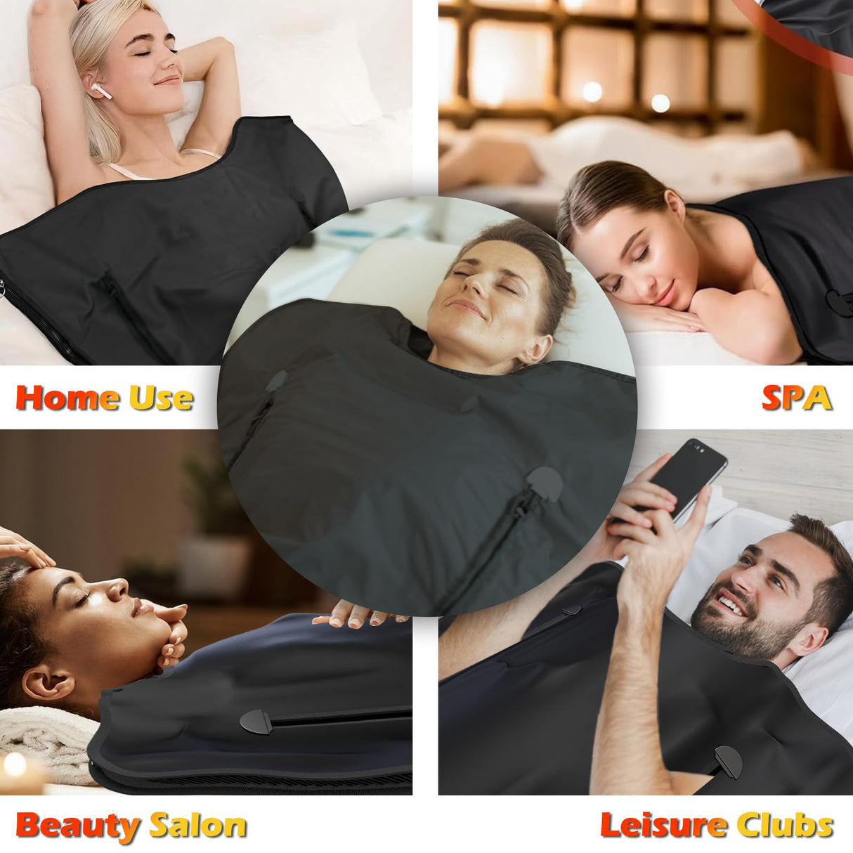 Buyplus Infrared Sauna Blanket, Portable Infrared Blanket for Relaxation, Sauna for Home Use with 95-167°F Temp Range & 30-60 Minutes Timer, 6'Lx2.6'W Buyplus