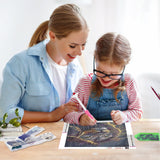 SENQAO Lion Diamond Painting Kits for Adults, Black Lion Diamond Art for Beginners, Round 5D Paint with Diamonds Pictures Gem Art Painting Kits DIY Adult Crafts Kits 12x16inch SENQAO