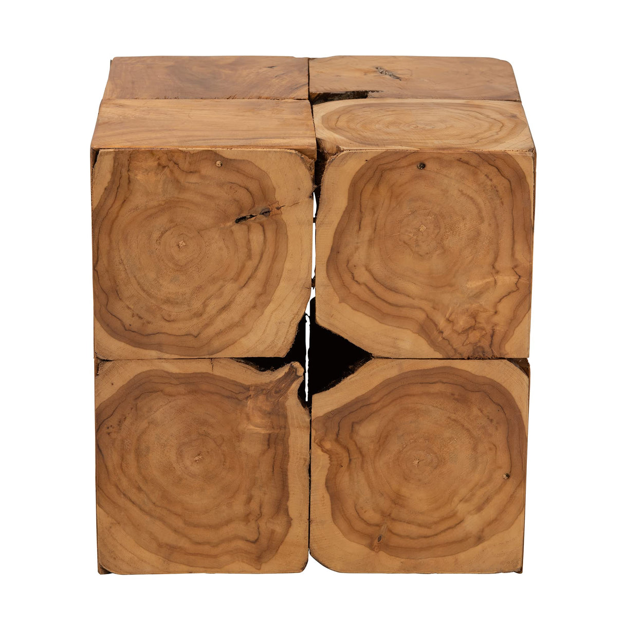 Bali & pari Eldora Rustic Natural Teak Root End Table bali & pari