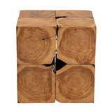 Bali & pari Eldora Rustic Natural Teak Root End Table bali & pari