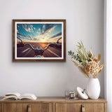 CDYCNXZ Motorcycle Rider Diamond Art Painting Kits for Adults Beginners, Motorcycle in The Sunset 5D Full Drill Diamond Dots Crafts for Home Wall Decor Gift 12x16 inch CDYCNXZ