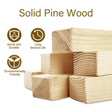 ROOMTEC 30"x84" Solid Pine Bi-Fold Closet Door, White Finish Folding Interior Door, Pre-Assembled, with Track Hardware, for Bedroom, Wardrobe, Laundry Room ROOMTEC