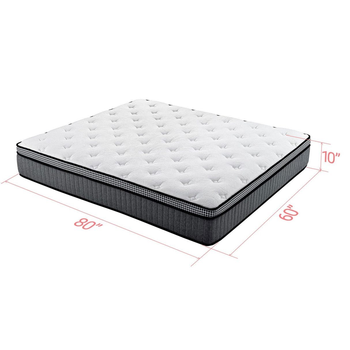 LegacyAmerhome Queen Mattress, 10 inch Hybrid Queen Size Mattresses in a Box, with Gel Memory Foam, Pocket Springs for Motion Isolation, Medium Firm, CertiPUR-US, 100-Night Trial, 60"x80"x10" LegacyAmerhome