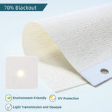Motorized Roller Shade, Fabric Sample of 50%/70% Blackout Smart Blind WEFFORT