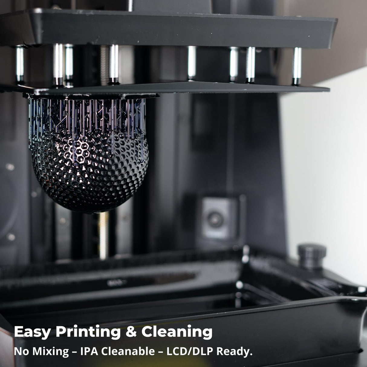 Siraya Tech Rebound 55A Black – Fast-Rebound 3D Printing Resin, High Elasticity, 55A Shore Hardness, Flexible & Shock-Absorbing – for Prototyping, Industrial & Consumer Applications (1kg) Siraya Tech