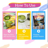 xackcme Mountain Paint by Numbers for Adults - Scenery Paint by Number on Canvas Without Frame, DIY Oil Painting for Gift Home Wall Decor (16x20 inch) xackcme