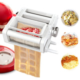 ANTREE 3-IN-1 Pasta Attachment & Ravioli Attachment for KitchenAid Stand Mixers, Pasta Maker Assecories included Pasta Sheet Roller, Spaghetti Cutter and Ravioli Maker Attachment Antree