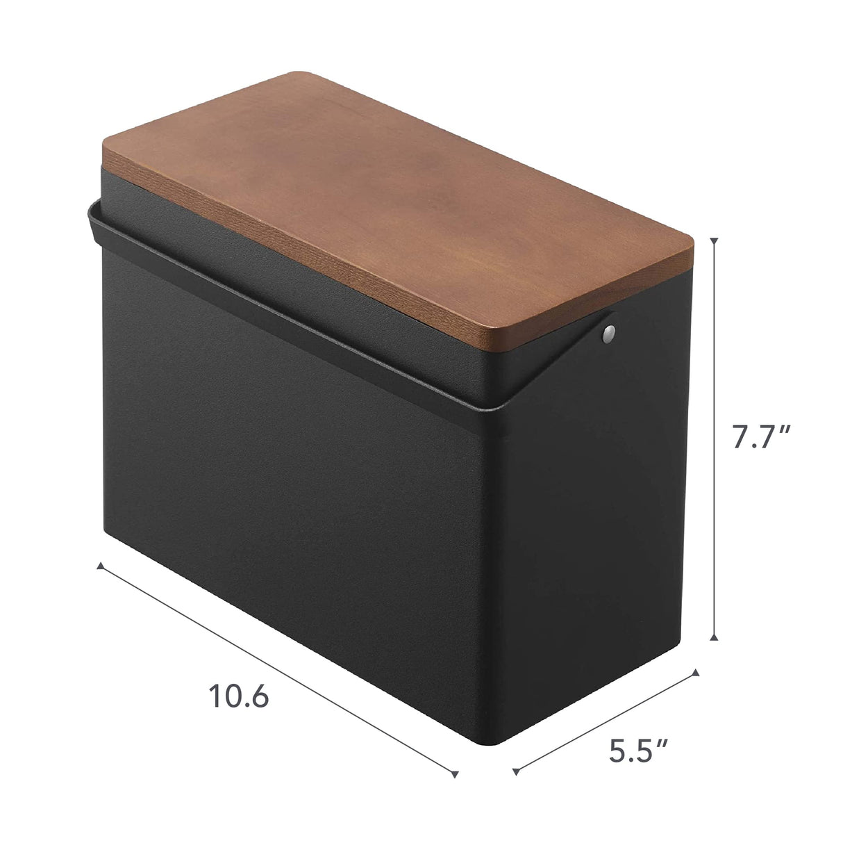 Yamazaki Home Tower First Aid Box Three Tiered Medical Supplies Metal Organizer with Multicompartment Storage - Steel + Wood YAMAZAKI