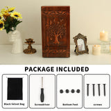 NowDoWin Urn for Ashes Adult Male Female,Cremation Urns for Men Women,Wooden Urns for Human Ashes Adult,Handcrafted Solid Wood Urn with Bag,TSA Approved Urn (Tree of Life, 300LBS Capacity) Nowdowin