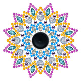 5D DIY Medallion Fidget Spinner Diamond Painting Kit Glow in Dark Crystal Rhinestone Acrylic Decoration Approx 8cm x 8cm Syntego