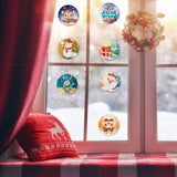 MEIEST 48 PCS Colorful Christmas Art Diamond Envelope Seals Kits,5D DIY Diamond Painting Mosaic Stickers by Numbers Crafts Set for Kids and Adults,Creative Handmade Art Craft Gift MEIEST