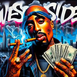 KTHOFCY 5D DIY Diamond Painting Kits for Adults Kids, Man Holding Cash Full Drill Embroidery Cross Stitch Crystal Rhinestone Paintings Pictures Arts Wall Decor Painting Dots Kits 11.8X11.8 inch KTHOFCY