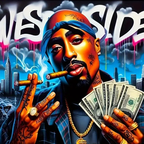 KTHOFCY 5D DIY Diamond Painting Kits for Adults Kids, Man Holding Cash Full Drill Embroidery Cross Stitch Crystal Rhinestone Paintings Pictures Arts Wall Decor Painting Dots Kits 11.8X11.8 inch KTHOFCY