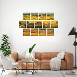 idoobi 6 Pack 11x14 Stretched Canvases for Painting 100% Cotton Black Painting Canvas, Art Canvases for Oil, Acrylic Paint & Other Painting Media idoobi