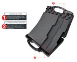 Hard Lockable Gun Case for Pistol, Revolver, and Handgun 12.3" inches x 10.5" Airline Compliant Locking 9mm TSA Approved Firearm Travel Non-Waterproof Storage Box Gun Carrying Case for Pistols Cedar Mill Fine Firearms