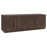 Henn&Hart Tillman Rectangular TV Stand for TV's up to 80" in Alder Brown Henn&Hart