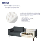 Nouhaus Module, Sleeper Sofa Bed Couch. 7ft Luxury Convertible Sofa Futon Bed with No Roll Together Latex. Pull Out Couch Bed for Bedroom Couch, Small Apartment Furniture Sofas or RV Couch Nouhaus