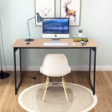 Computer Desk,47.2 inches Home Office Desk Writing Study Table Modern Simple Style PC Desk with Metal Frame，Nature BestOffice